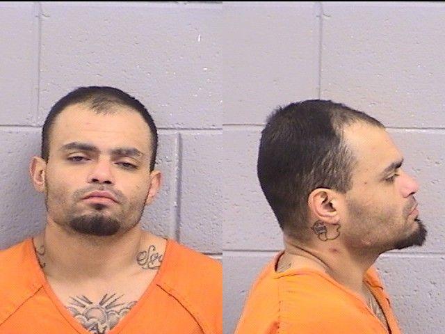 Booking photo of Leo Justin Abeyta, an Aztec man charged with shoplifting at a Farmington Speedway gas station